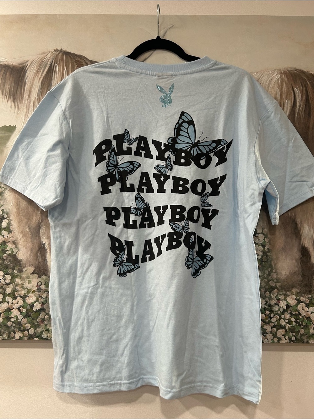 Playboy Butterfly Graphic T-Shirt Oversized